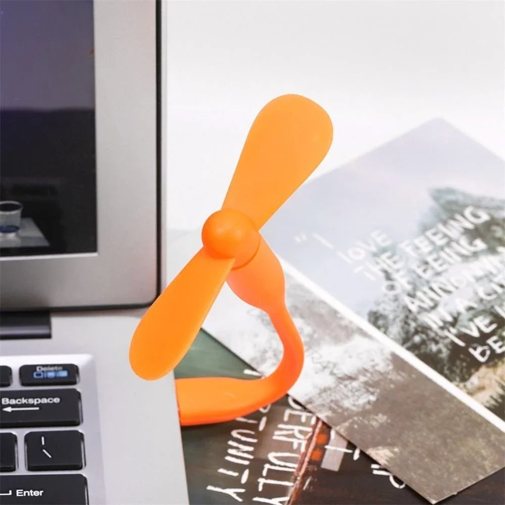 

Mini flexible and bendable USB fan for mobile power laptop PC AC charger portable fan computer summer heat sink artifact