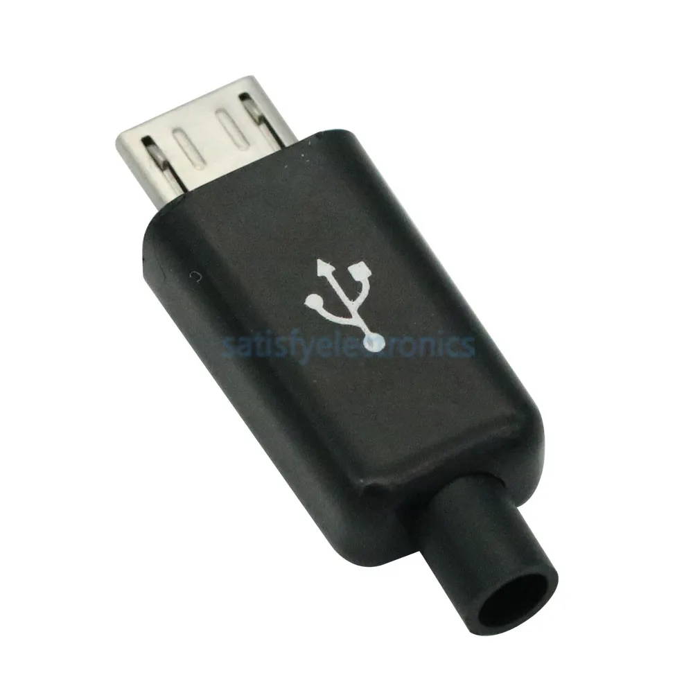 

10 шт., штекеры Micro USB с крышкой