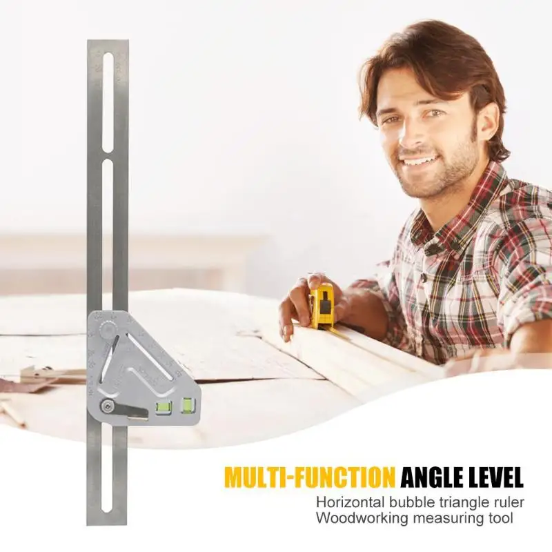 Транспортир уровня многофункциональный деревообрабатывающий треугольник