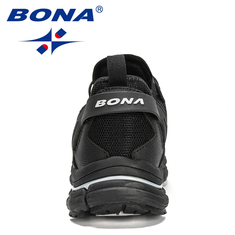 BONA 2021 New Designers Action Leather Jogging Shoes Man Sport Running Shoes Sneakers Men Tennis Outdoor Training Shoes Man Soft