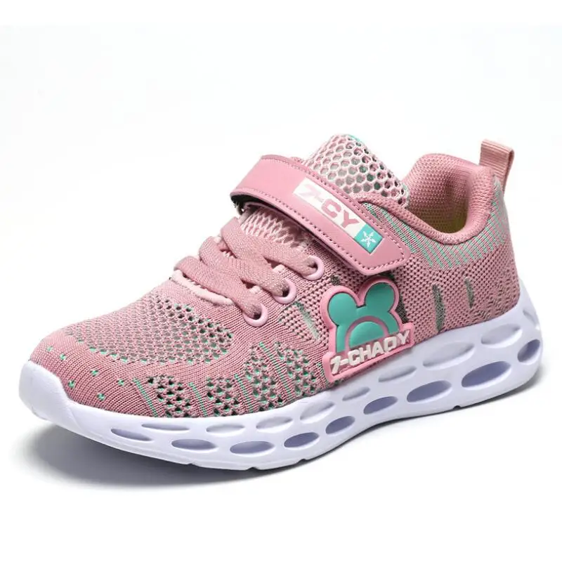 

Solid Color Children's Casual Shoes Spring Autumn Fashion Casual Kids sports shoes boys And Girls Mesh Breathable Sneakers