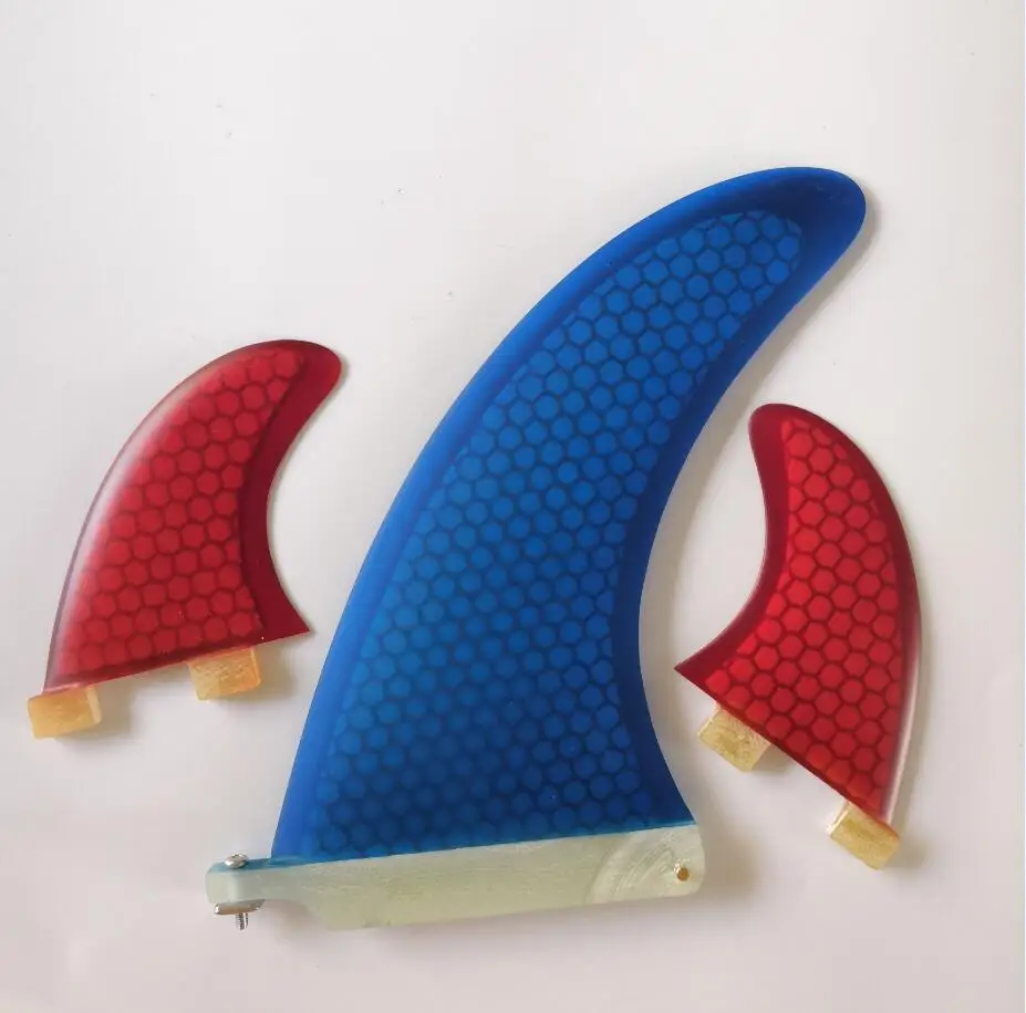 6 дюймовый центральный Плавник 2 шт. GL боковой плавник 3 шт./компл. синий цвет