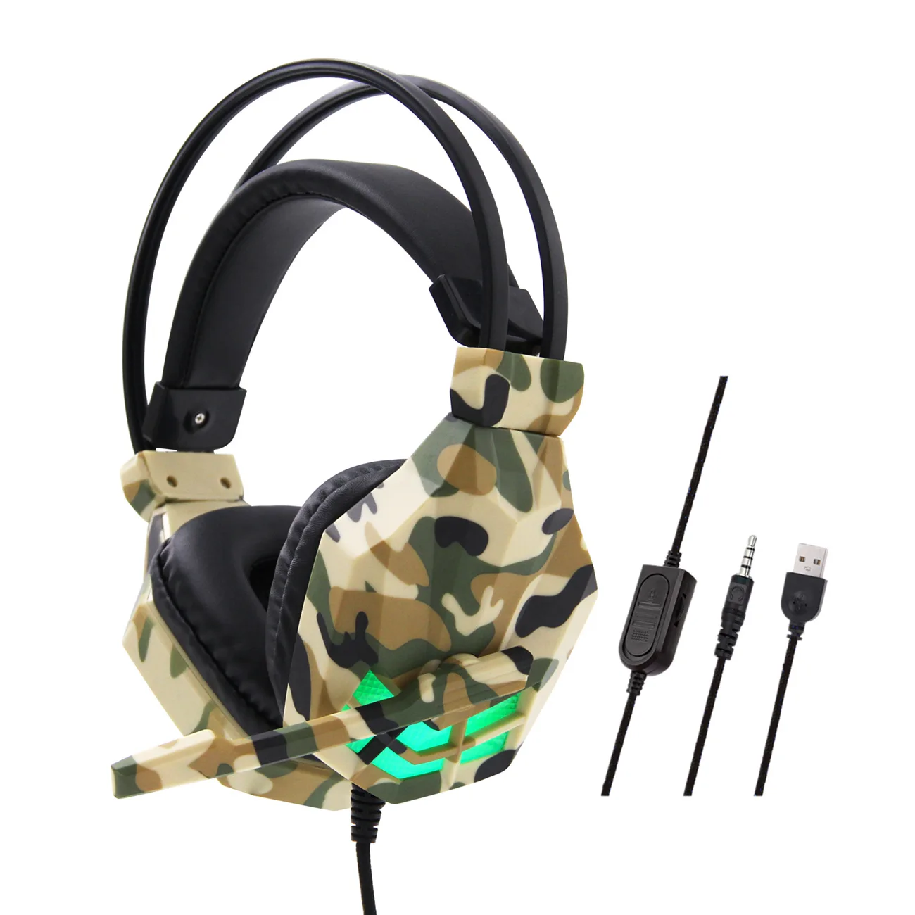

SY850 Camouflage Computer PS4 Game Luminous Headset