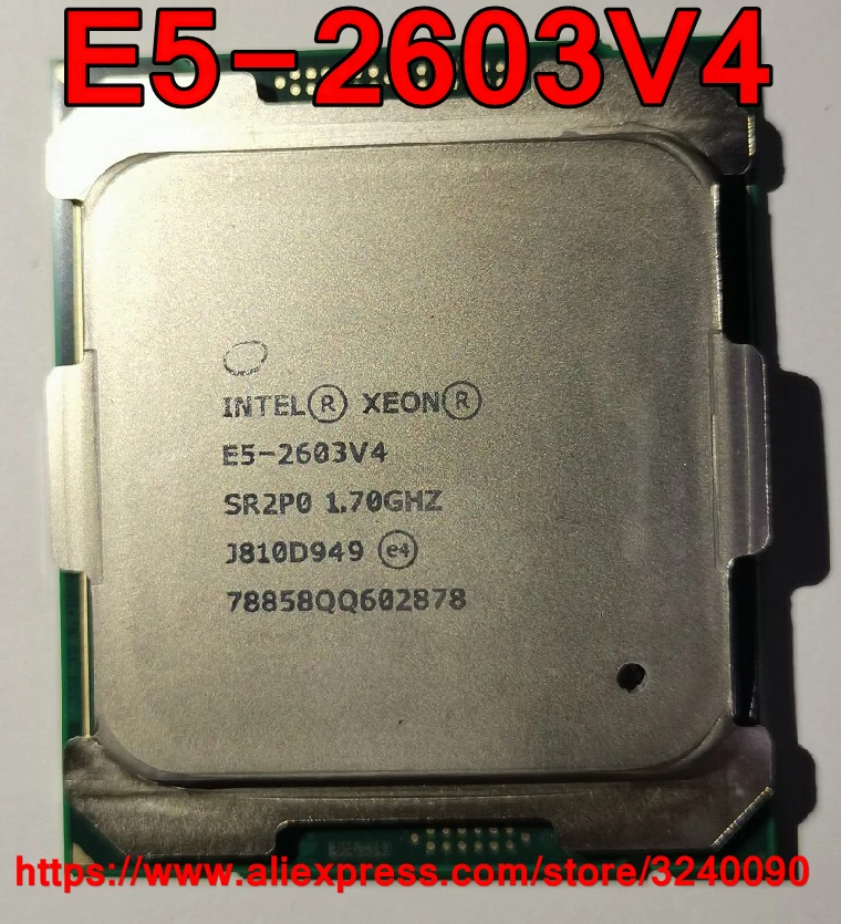 Intel ЦП Xeon E5 2603V4 SR2P0 1 70 ГГц 6 ядерный 15M Φ V4 процессор Бесплатная доставка 2603