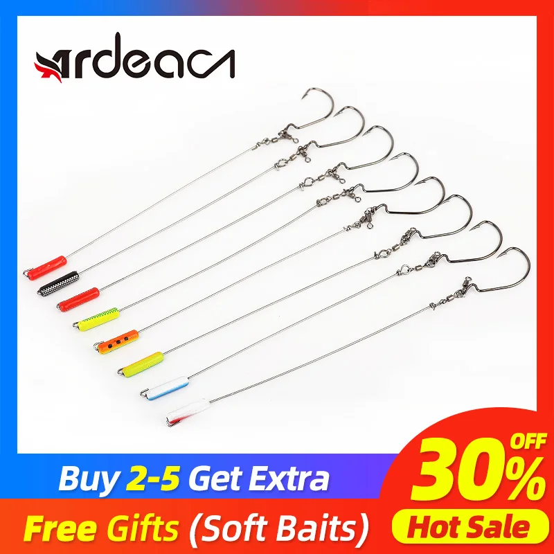 

Ardea Crank Hook Long Shot Japan Fishing Group Steel Wire Anti-bite Free Collocation Soft Bait Hook New Tackle