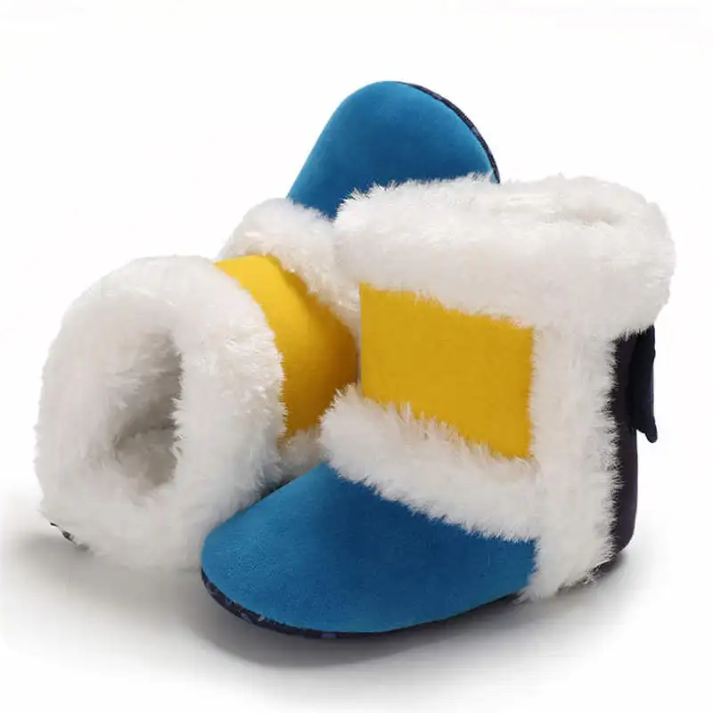 Детская обувь для мальчиков и девочек теплые мягкие хлопковые ботинки малышей