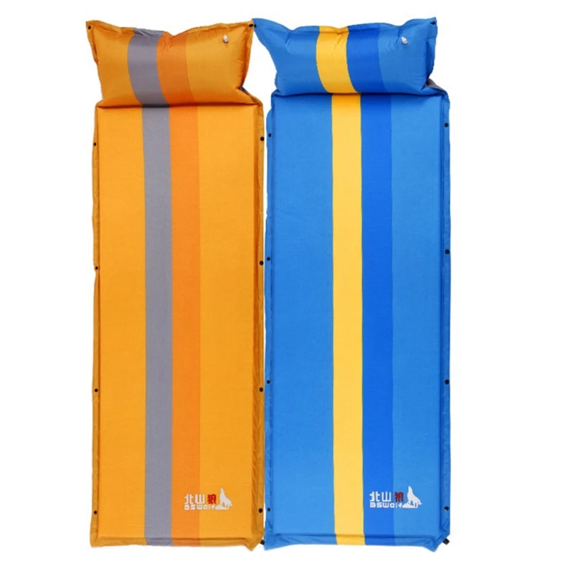 

Коврик BSWOLF с подушкой, надувной уличный влагостойкий матрас, матрас для одного человека, надувной матрас