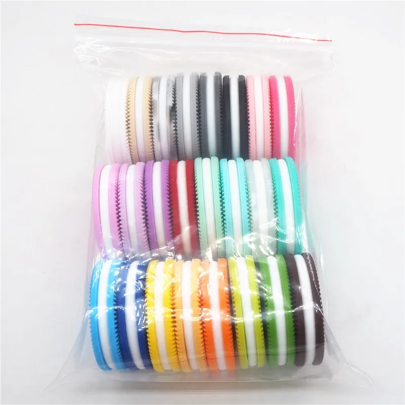 Chenkai-Colgante de silicona sin BPA para chupete, mordedor para galletas de beb&eacute;, joyer&iacute;a para mascar, juguete para regalo, 50 Uds.-3