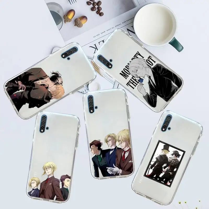 

Moriarty The Patriot anime Phone Case Transparent for Huawei honor P mate 40 20 30 10 50 i 9 x mate pro lite 8a