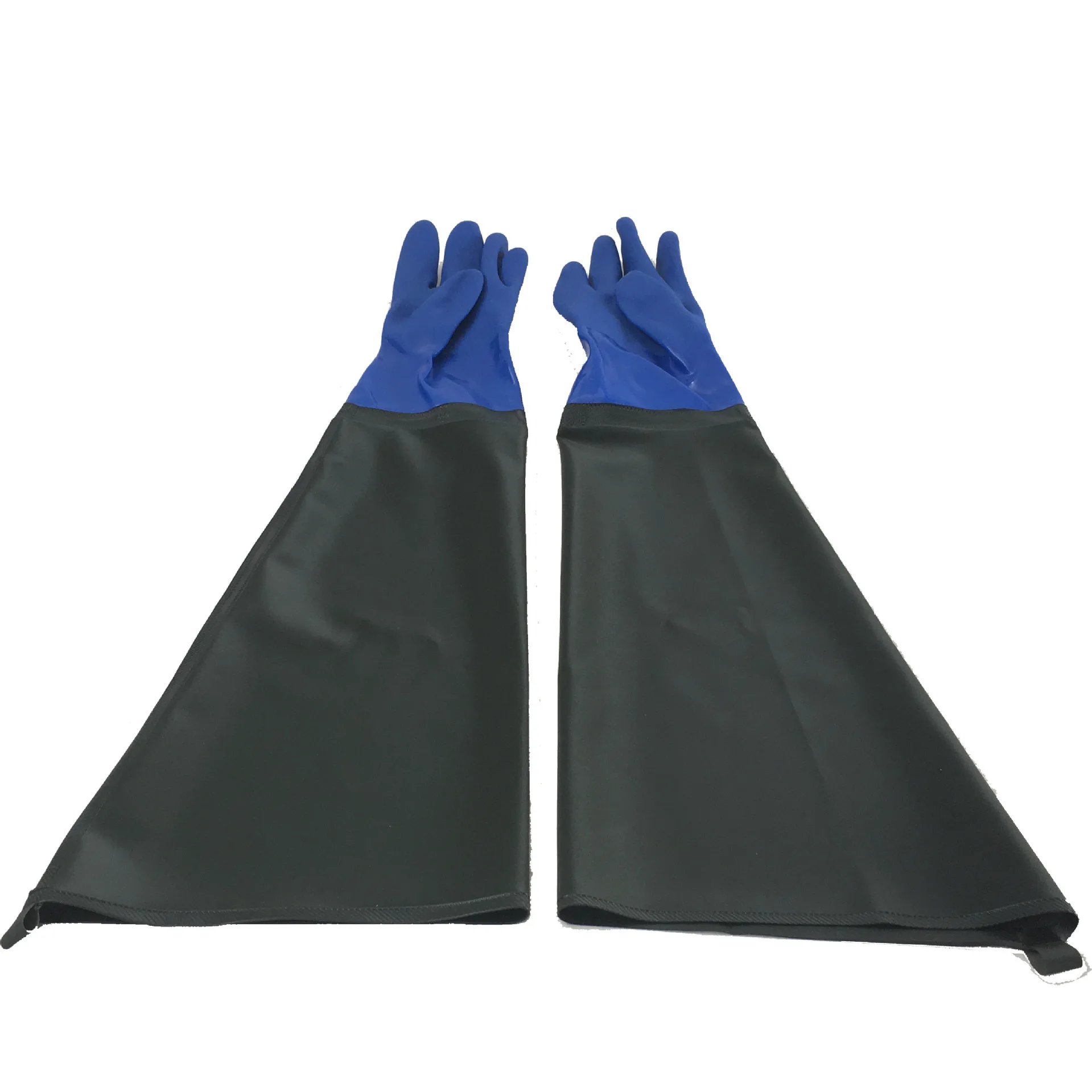 Рабочие перчатки резиновые утолщенные и удлиненные маслостойкие промышленные