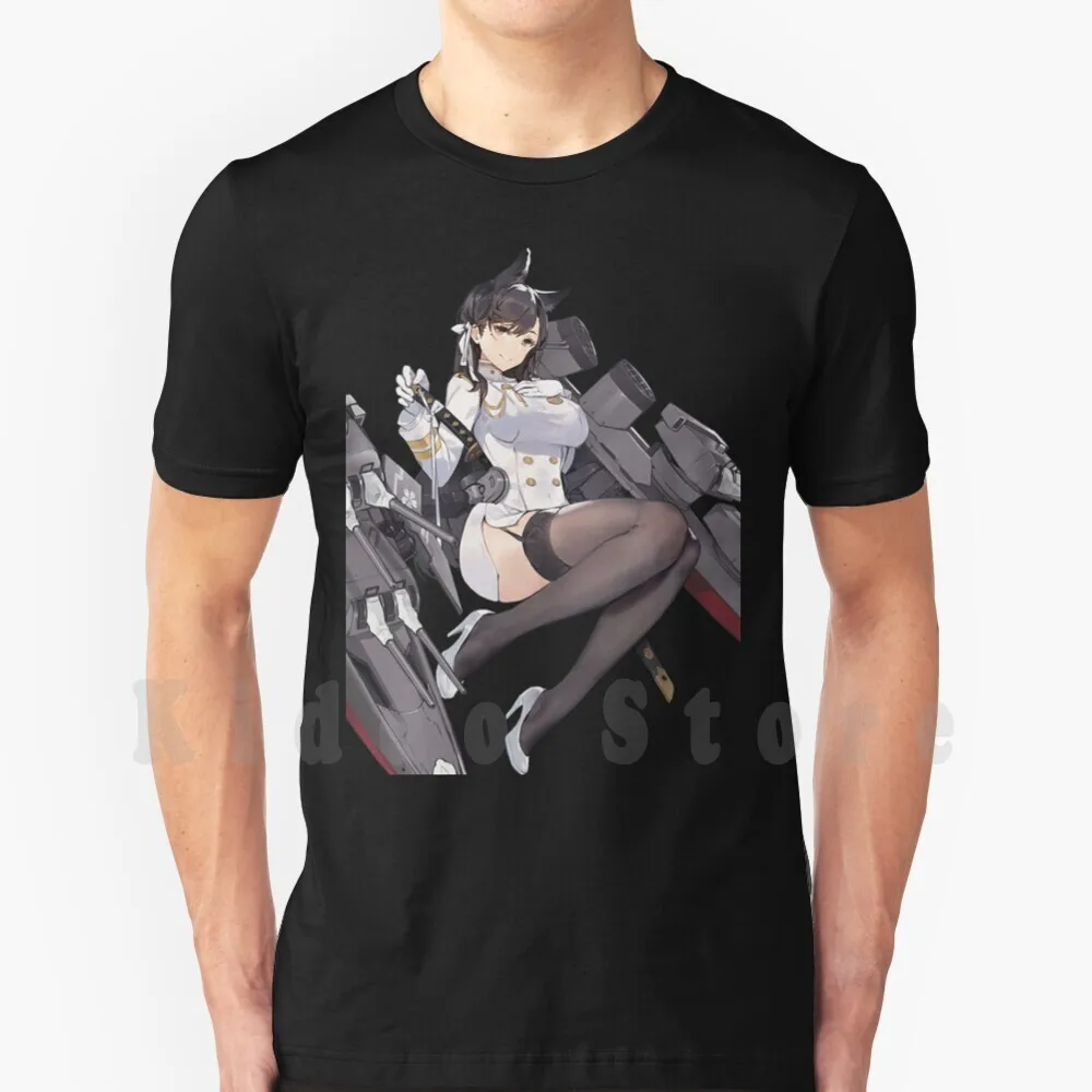 

Heavy Cruiser Atago T Shirt Diy Big Size 100% Cotton Anime Azur Lane