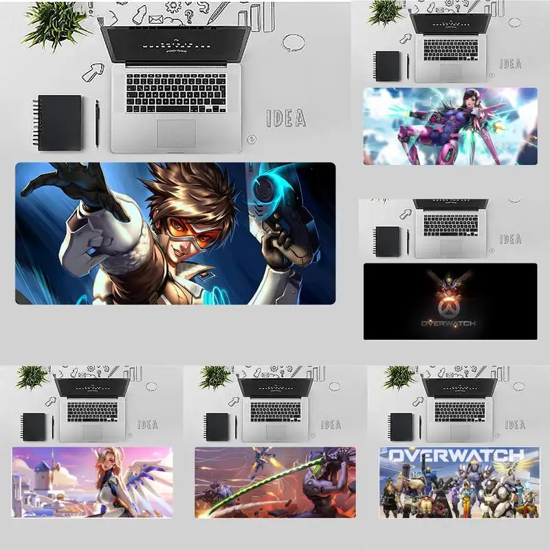 

overwatchs Anime Computer Desk Keyboard Table Protect Game Office Work Mouse Mat pad X XL XXL Non-slip Laptop Cushion