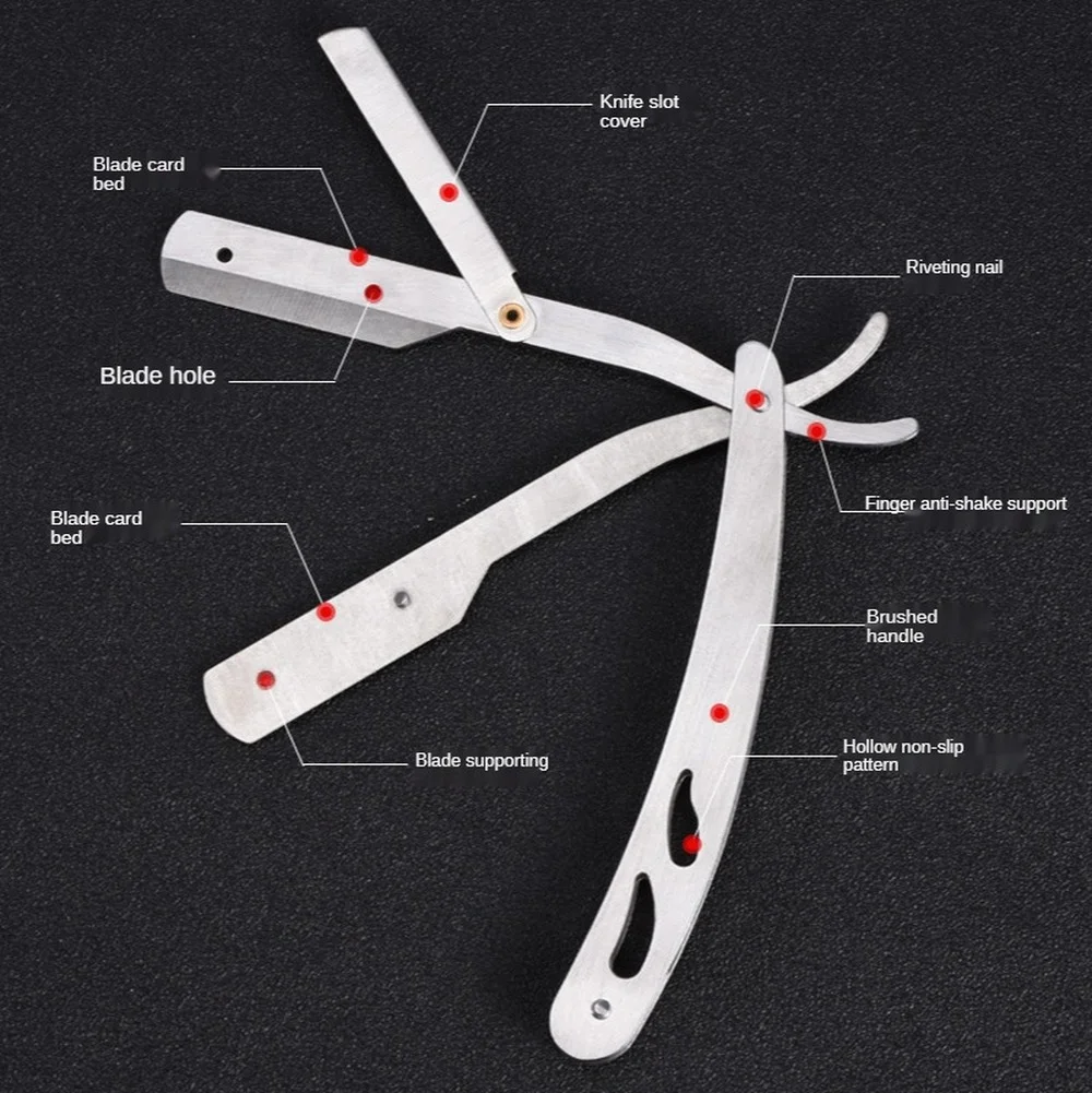 Стальной бритвенный Нож двойного цвета стальной станок с ручным ремонтом лезвие