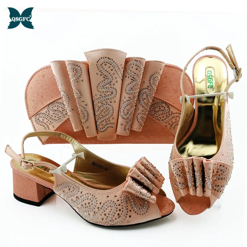 2020 Итальянские женские туфли с подходящей сумкой для женщин итальянский дизайн