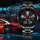 Часы мужские NEKTOM, спортивные автомобили серии M, с колесным ободом, водонепроницаемые