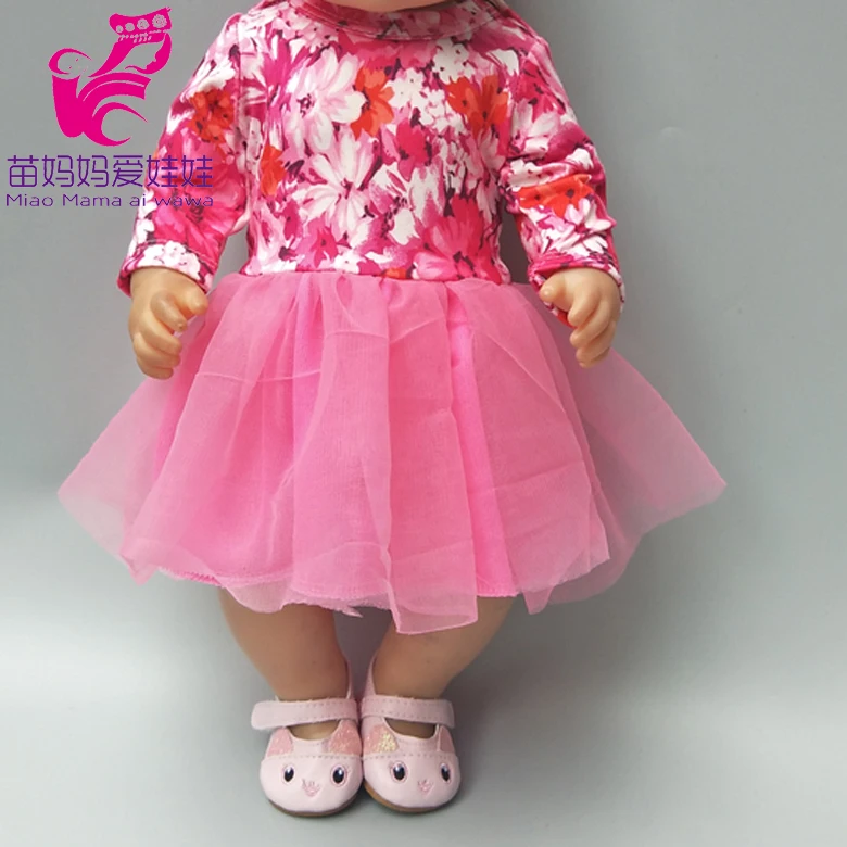 

Fits 18" 43cm Doll Dress with For 18 Inch Girl Doll Flowe Dress Baby Doll Wear Children Gifts