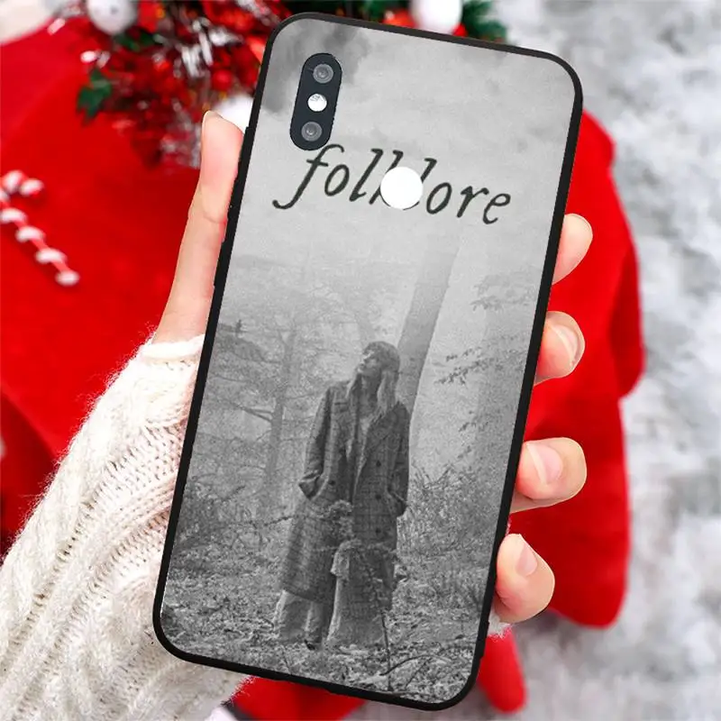 

Folklore Taylor Alison Swift Phone Case For Xiaomi Redmi note 4 4X 8T 9 9s 10 K20 K30 cc9 9t pro lite max