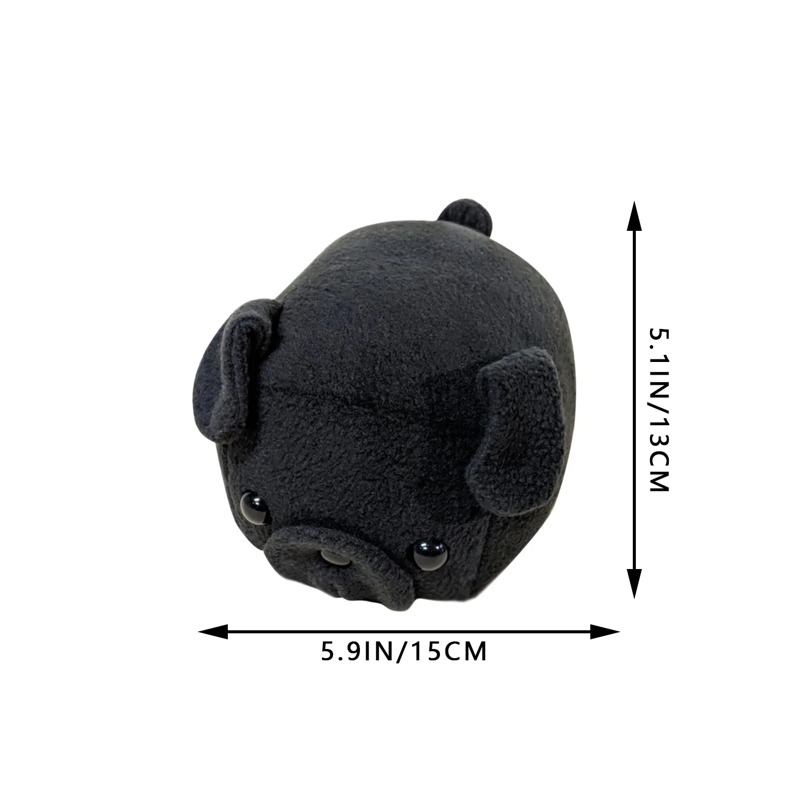 

Cute Black Pug Doll Cartoon Stuffed Plush Animals Toys Children's Soft And Comfortable Plush Toy Pillow Birthday Gift