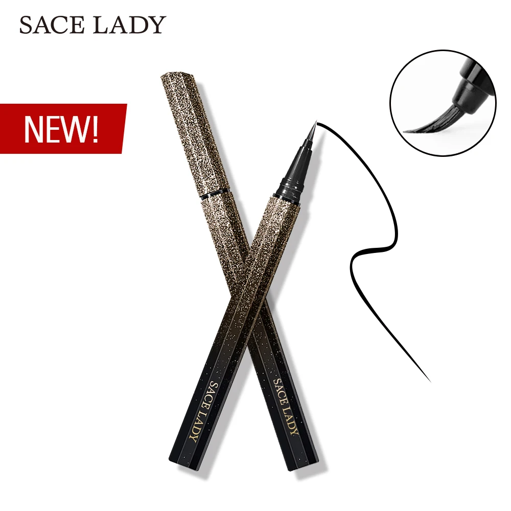 

SACE LADY 1pc Ultimate Black/Brown Eyeliner Pen Quick-drying Waterproof Long Lasting Eyeliner Liquid Eye Pencil Cosmetics