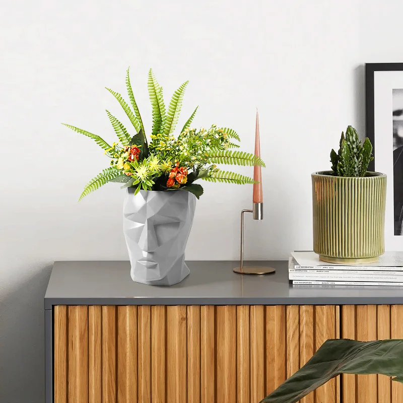 Креативное керамическое украшение цветочный горшок скандинавский Ins