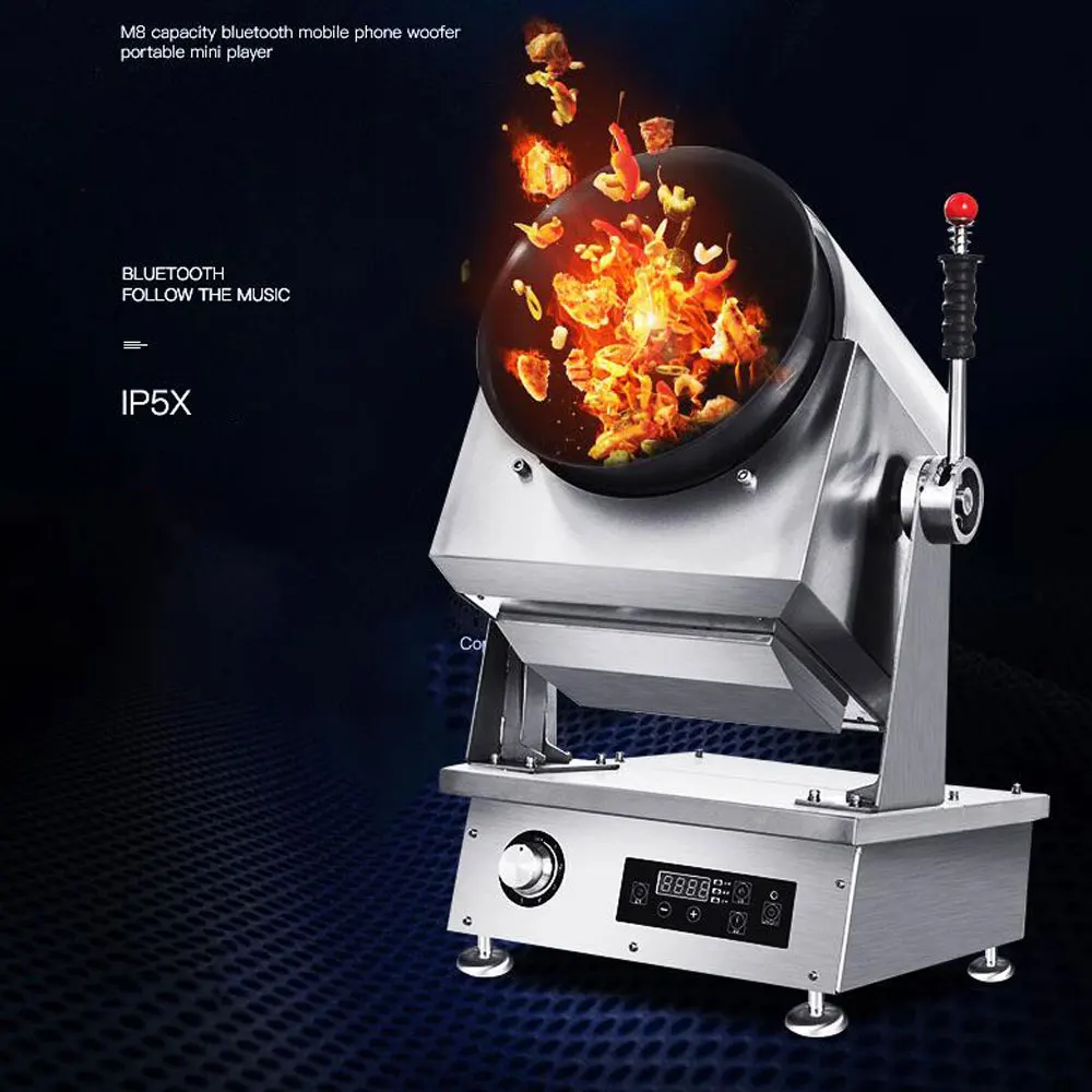 Commercial Automatic Drum Cooking Machine Intelligent Wok Robot Fried Rice Dishes Gas or Electric Stir Cooker | Бытовая техника