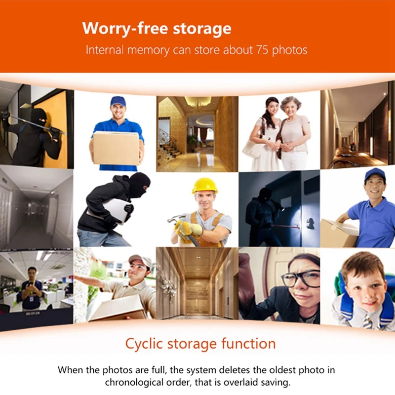 

C05 Doorbell Camera, Home Multifunctional 3.0-Inch High-Definition Display Cat Eye Door Surveillance Camera