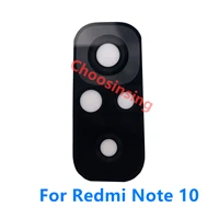free rear back camera glass lens for xiaomi redmi note 10 with adhesive phone replace repair parts accessories
