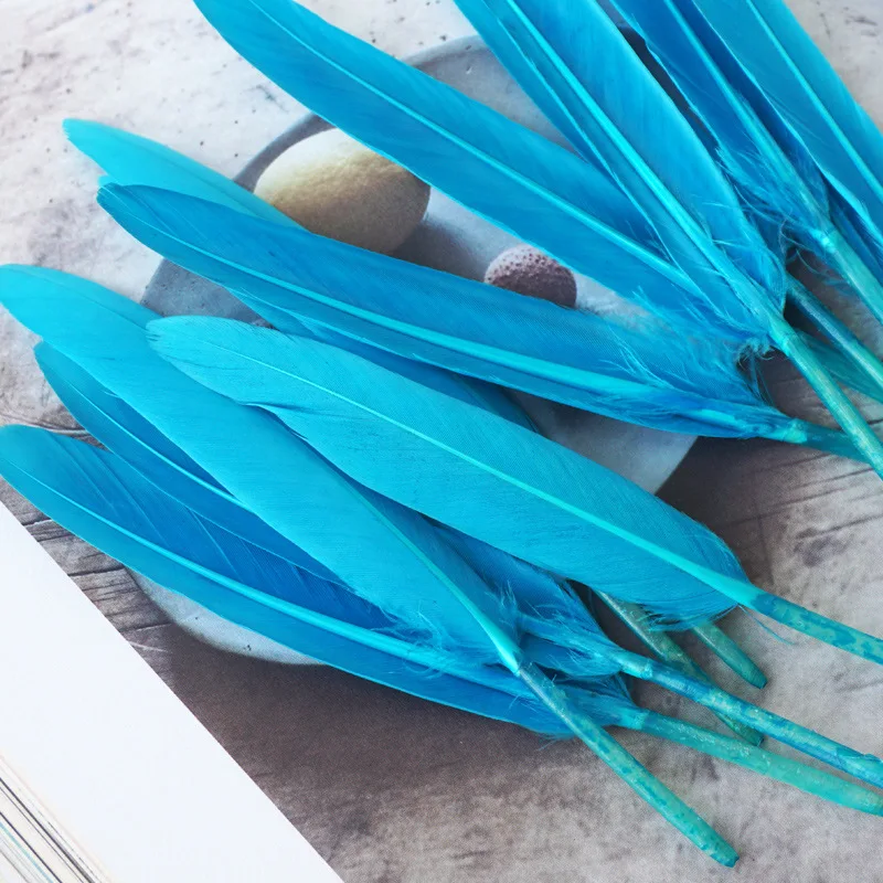 100 шт гусиные перья для поделок сделай сам свадебной вечеринки цветные украшения