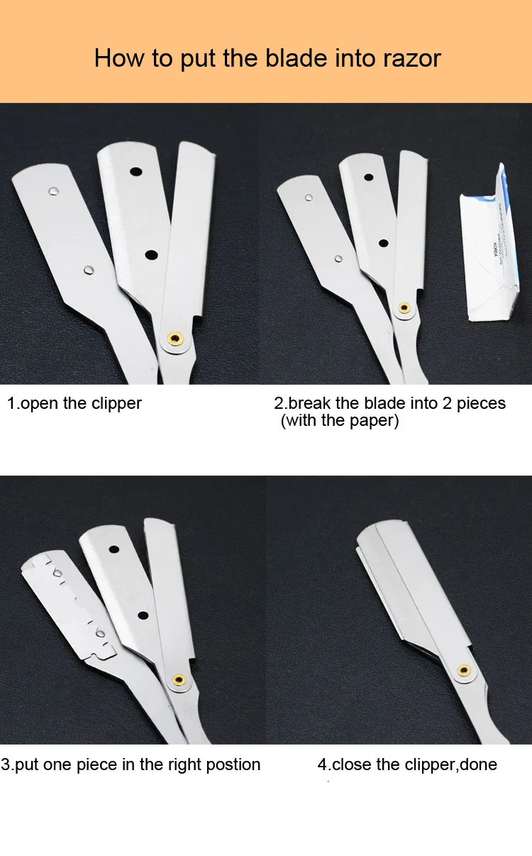 Новый дизайн мужские парикмахерские инструменты для бритья лезвия бритвы
