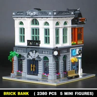 bank headquarters building architecture building blocks bricks toy city streetview kids birthday christmas gift compatible 10251