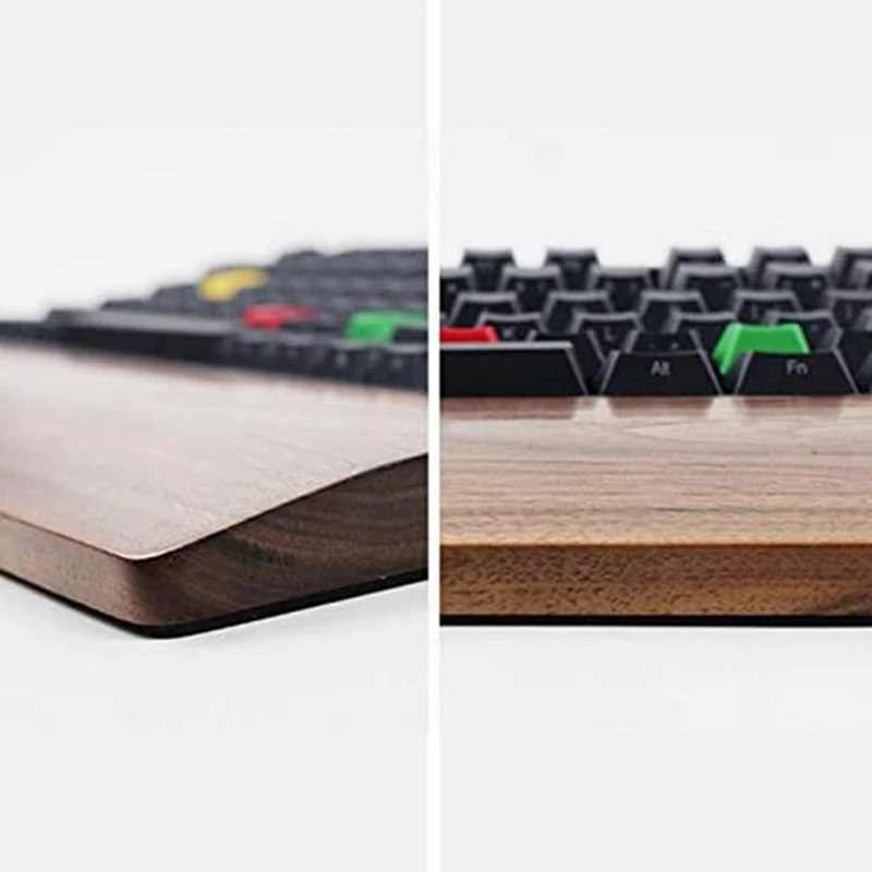 

Mechanical Keyboard Wrist Support 87 Keys Walnut Computer Palm Pad Wrist Pad