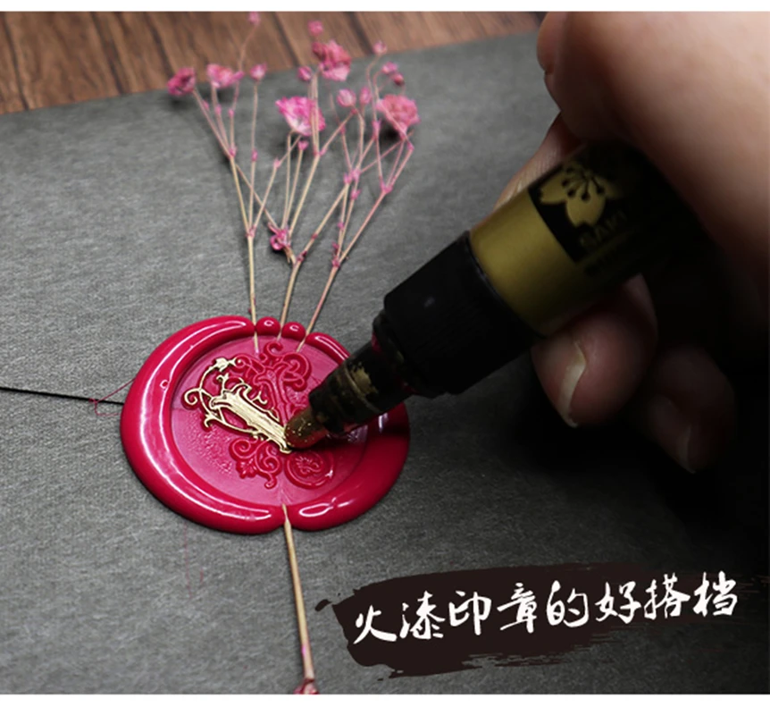 SAKURA быстросохнущая краска ручка цвет печати маркер хайлайтер металлик