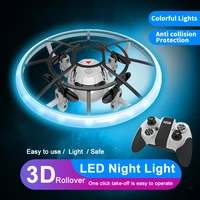 2 4g mini ufo drone with led night light s122 hand sensing infrared rc helicopter quadcopter model induction dron toys for boy