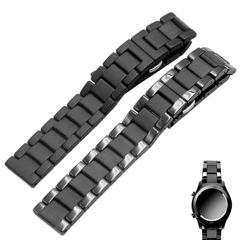 Ceramics watchband for Huawei GT2 GT strap glory magic dream with metal ceramic smart sports watch watch2 Pro bracelet  42 / 46m