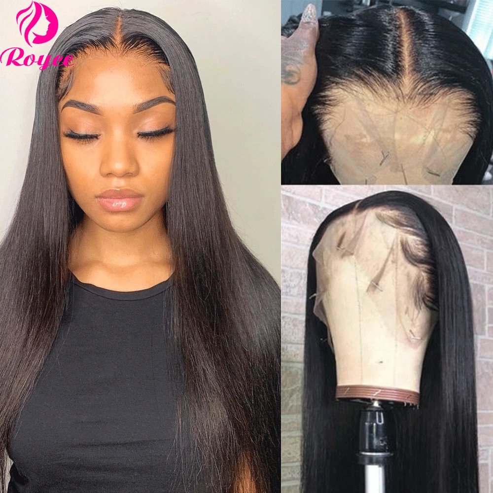 

13x6 180% 22 Inch Lace Front Human Hair Wigs For Women Brazilian Human Hair Lace Frontal Wig Straight Lace Closure Wigs 4x4