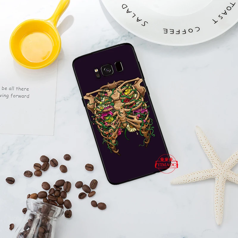 Дизайн Анатомия человека силиконовый чехол для Samsung S6 Edge S7 S8 плюс S9 S10 S10e Note 8 9 10 M10