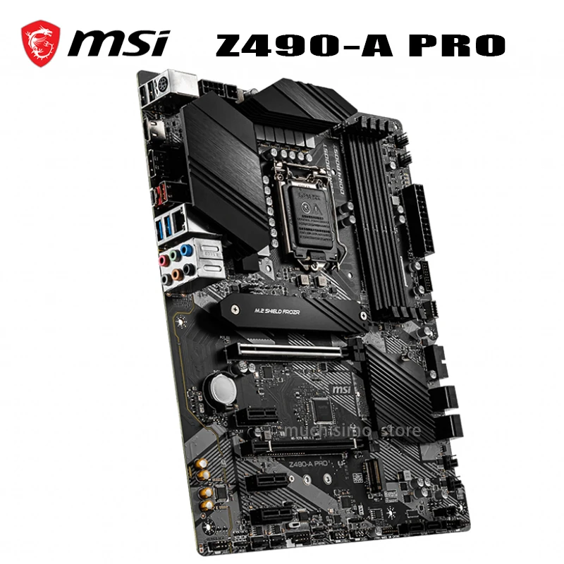 Verkaufen 100% Neue Für MSI Z490-A PRO Motherboard LGA 1200 Intel Z490 PCI-E 3,0 M.2 DDR4 128GB Original Desktop ATX Intel Mainboard