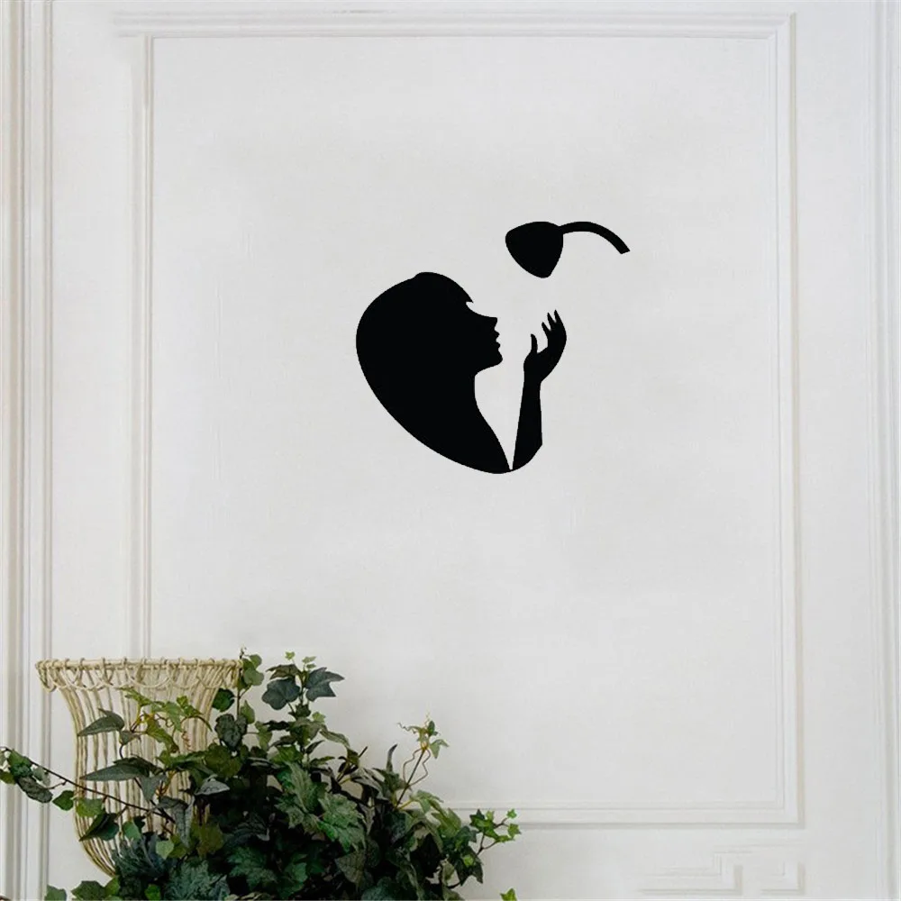 Интересная Наклейка на стену с профилем Женская Настенная для душа дверная