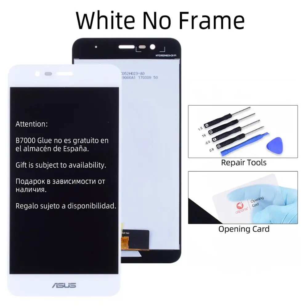 White No Frame Дисплей для ASUS Zenfone 3 Max ZC520TL ЖК-дисплей сенсорный экран с рамкой для ASUS ZC520TL X008D Замена дисплея - Цвет: White No Frame