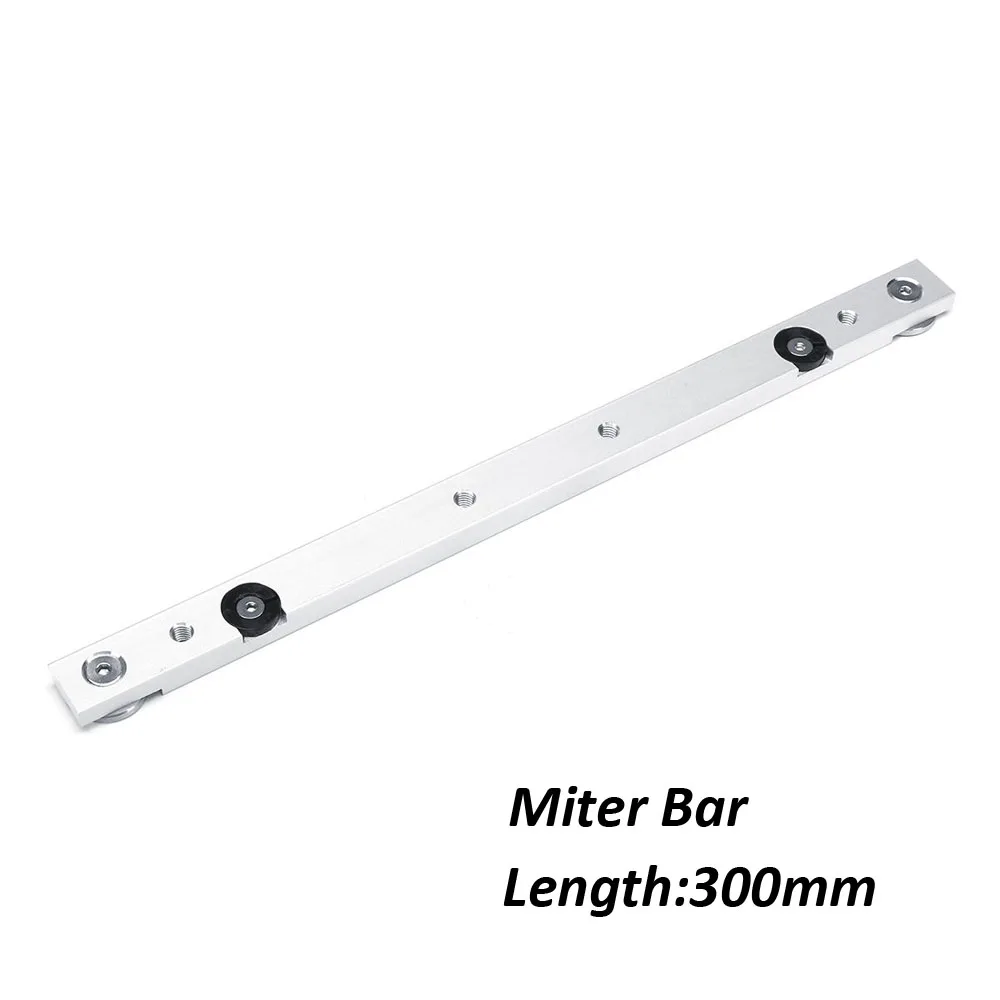 1PC 300mm Miter Bar ALLSOME алюминиевый сплав Т-треков слот направляющая для резки и клещи бар Выдвижной Стол пилы клещи калибровочный стержень Деревообрабатывающие инструменты - Цвет: 1PC 300mm Miter Bar