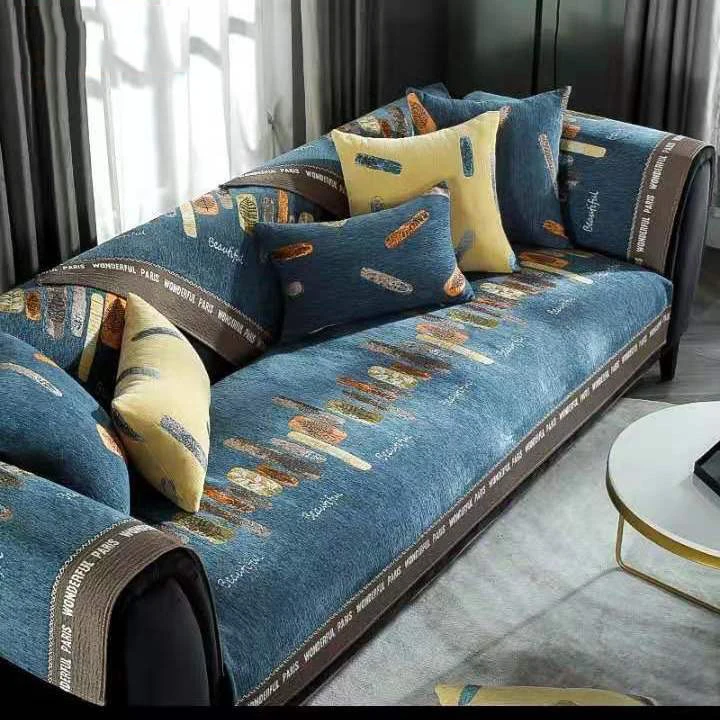 Роскошное синельное полотенце для дивана чехлы защитный чехол всесезонный