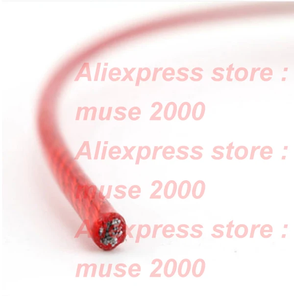 Стальной трос с покрытием из ПВХ 304 стальной внешний dia2 3 4 мм красный цвет