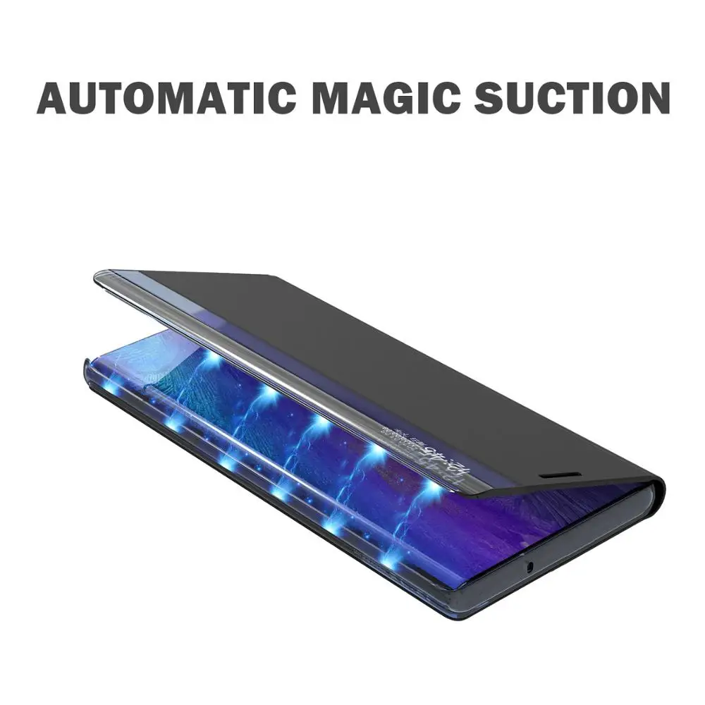 

Smart View Leather Phone Case For Samsung Galaxy S7E S8 S9 S10 S20 Ultra Note 8 Note 9 Note 10 Note 20 Pro Plus Lite Flip Cover