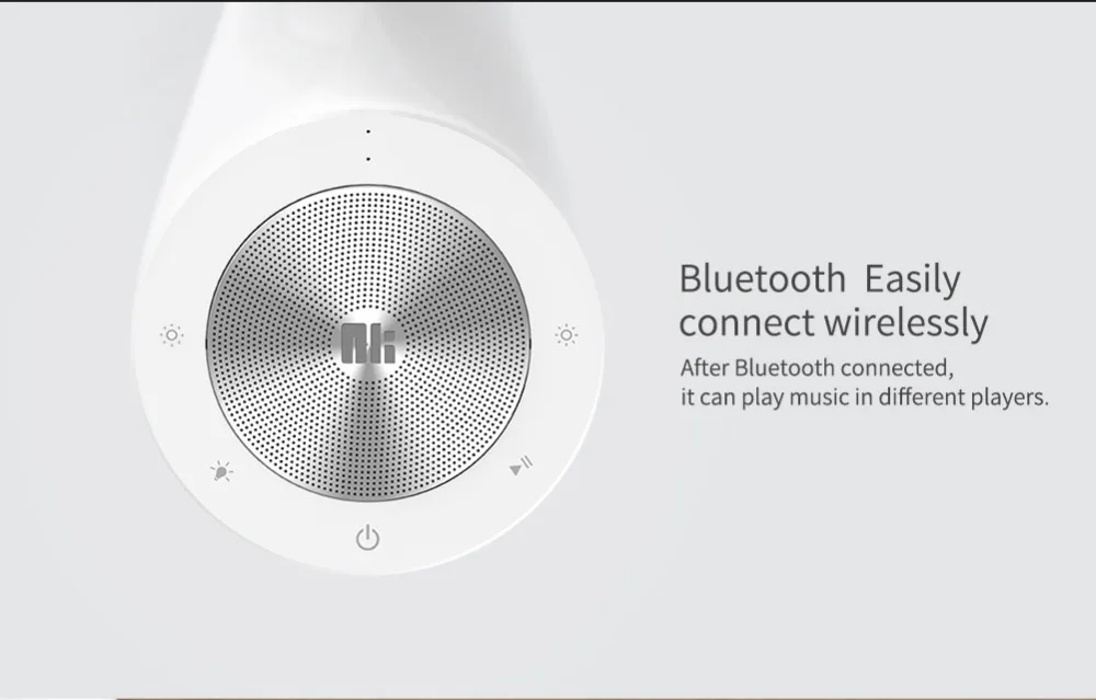 NILLKIN Bluetooth динамик музыкальный объемный динамик для спальни Светодиодная лампа для дома и офиса музыкальный динамик для iPhone x 8 для xiaomi