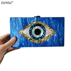 Модный женский брендовый плечевой мессенджер от сглаза акриловая коробка клатчи ручной работы пользовательский для вечеринки леди девушки с откидной крышкой мультяшный акриловый кошелек