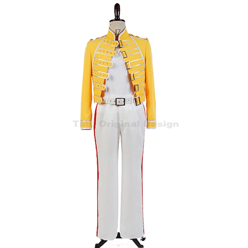 Queen Lead Vocals Фредди Меркьюри Wembley на сцене тканевый костюм для косплея Хэллоуина