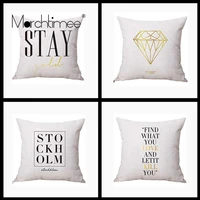 square letter lovers couple cushion case cover simple diamond pillowcase for car hotel sofa home decorative throw pillow cover