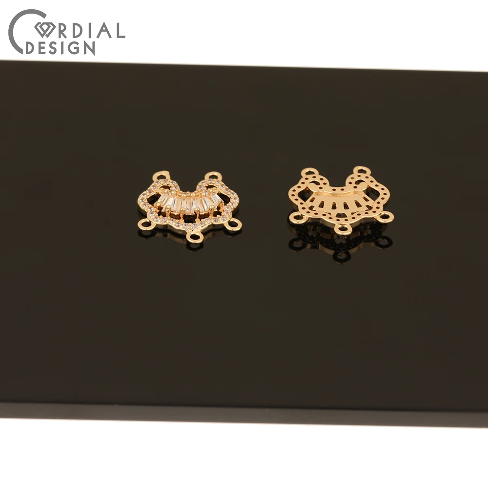 

Cordial Design 30Pcs 16*18MM Jewelry Accessories/Hand Made/Earring Making/CZ Charms/Jewelry Findings & Components/DIY Connectors