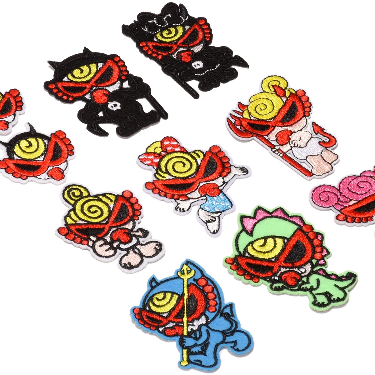 

10pcs NEW Cartoon Cloth Sticker Clothes Sticker Decorative Patch Can Be Sewed and Ironed Nipple Patches for Clothing