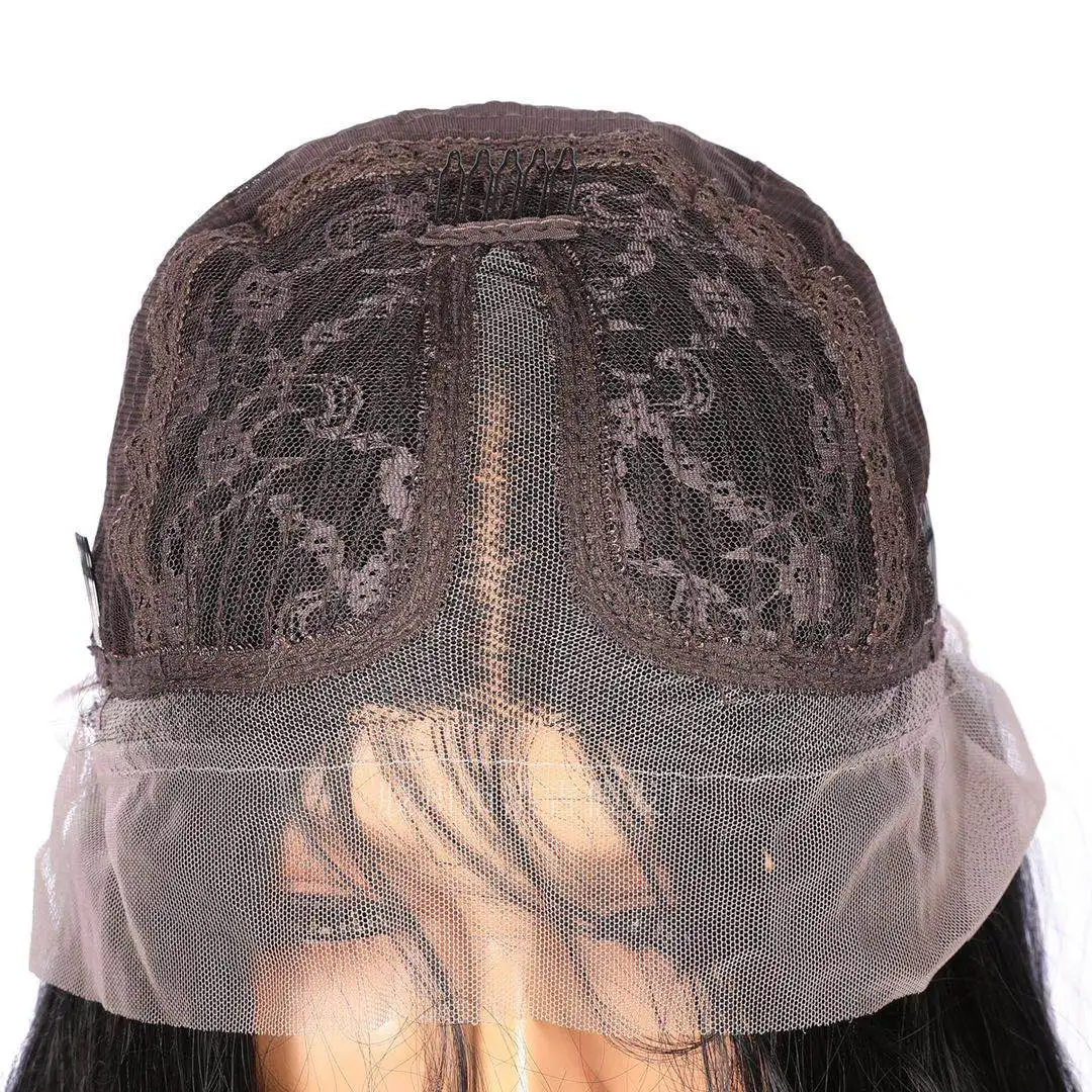 

SuQ Synthetic T Lace Front Wig for Women Natural Glueless Mixed Blue Navy Heat Resistant Fiber Hair Wigs